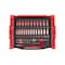 Tekton 58pc 1/4 In Dr 6pt Socket and Ratchet Set with Open Top Drawer and Rack 5/32-9/16 in., 4-15 mm OLB94303 - alternate 1